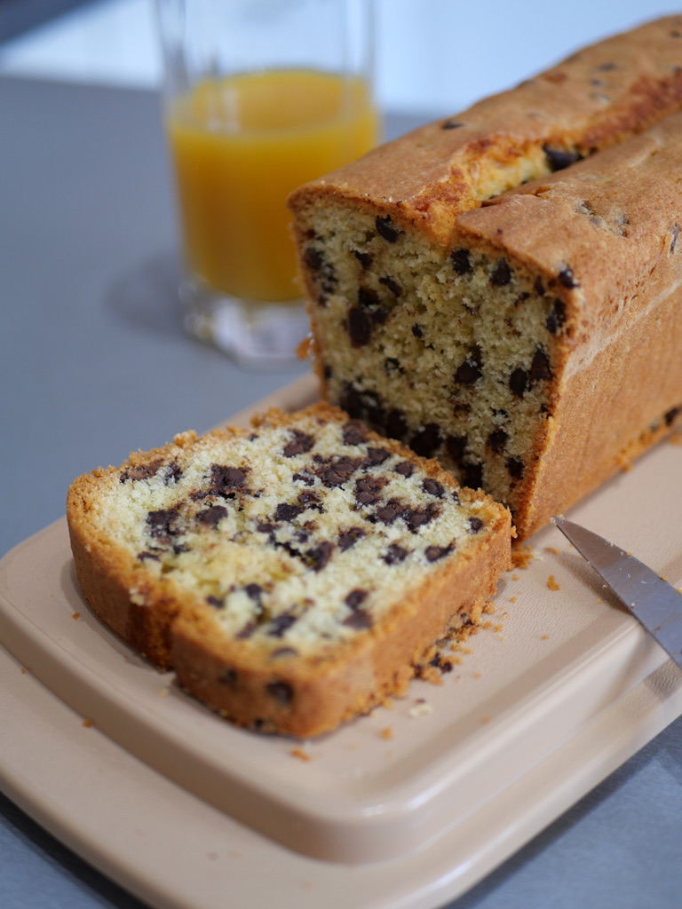 cake aux pépites de chocolat