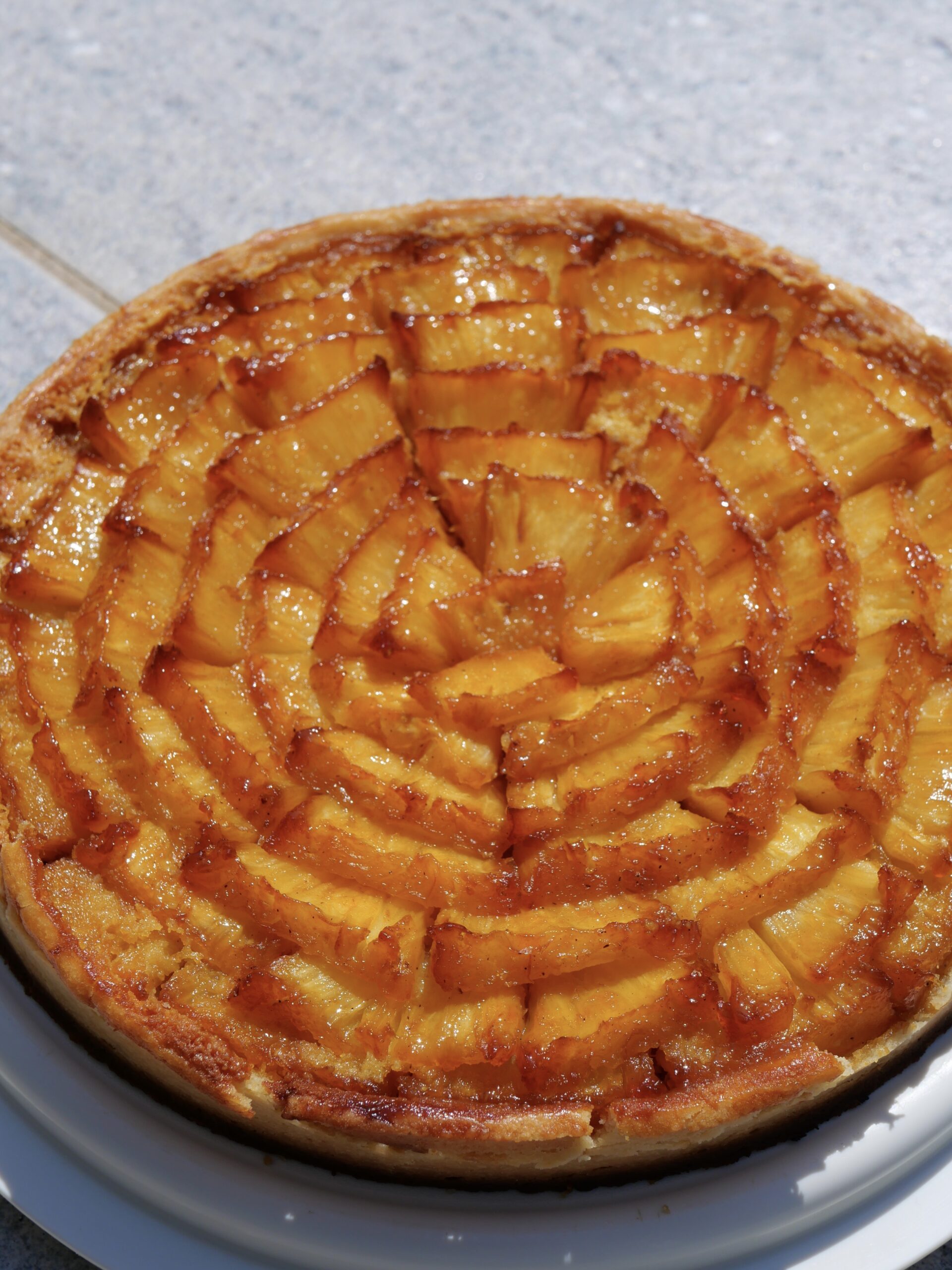tarte ananas caramélisé
