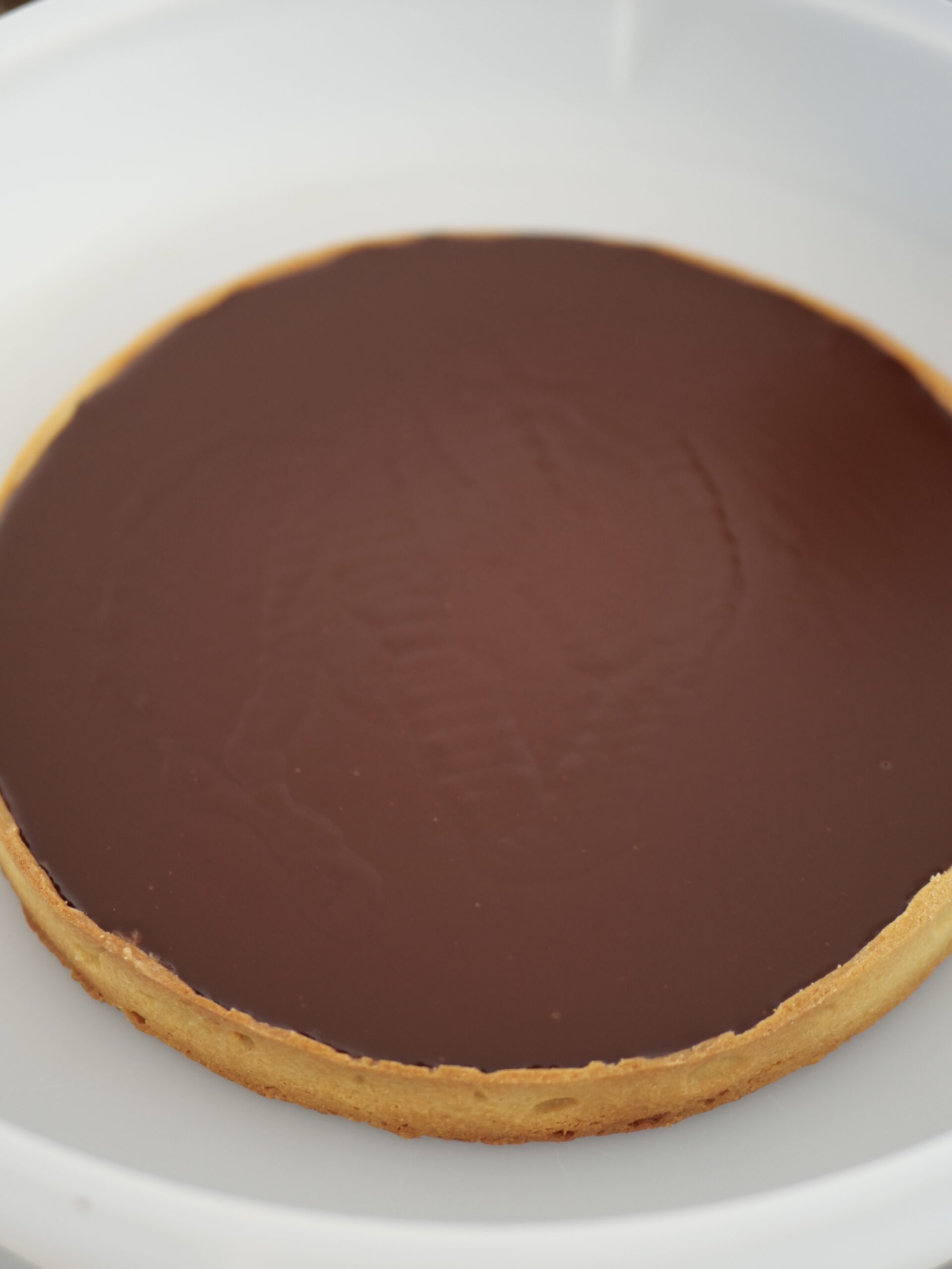 tarte ganache au chocolat