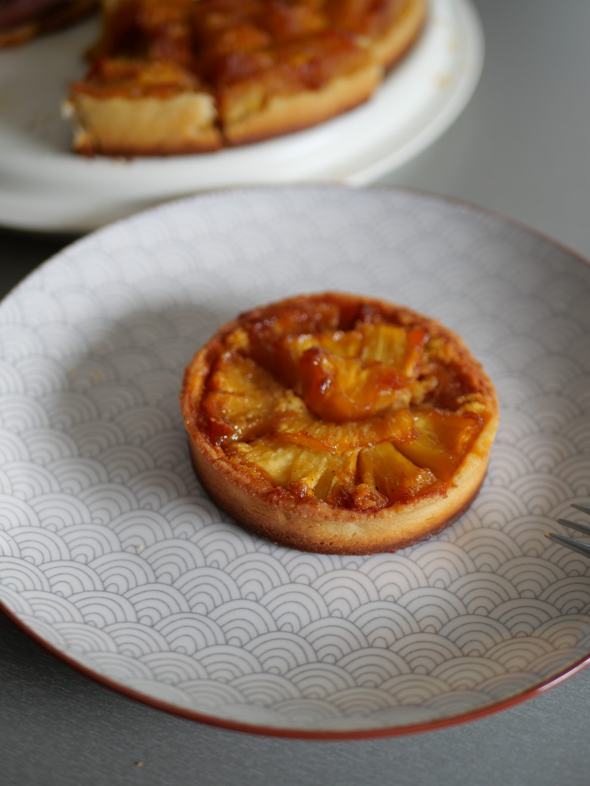 tarte à l'ananas caramélisé