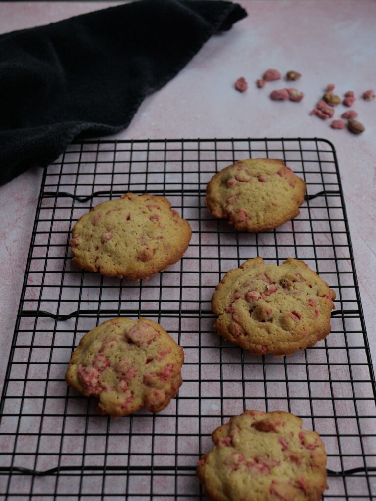 cookies aux pralines roses