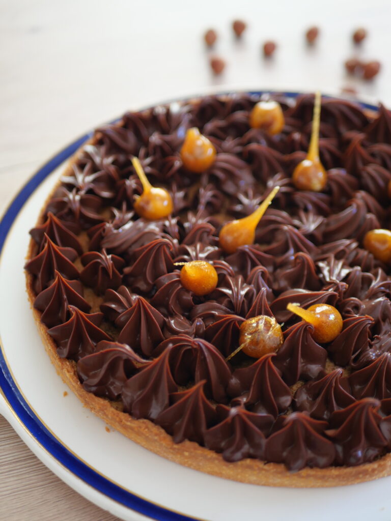 tarte ganache au chocolat