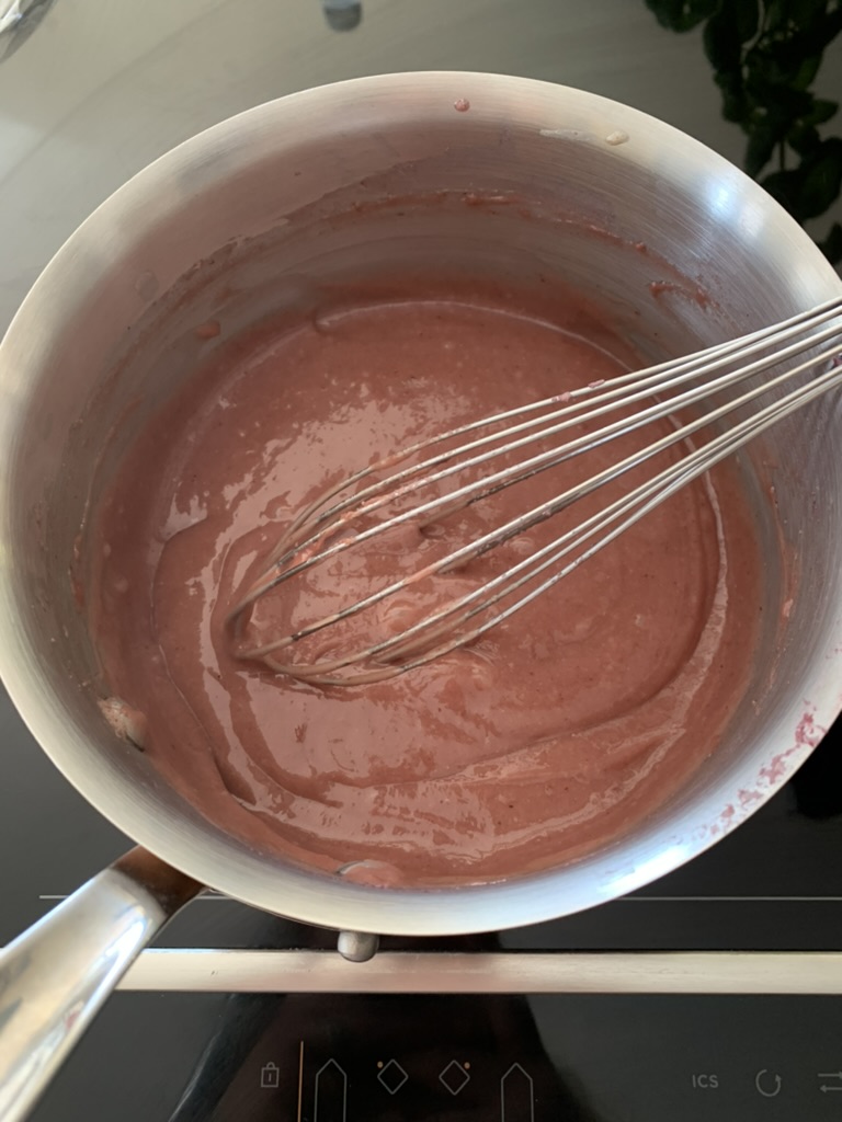 crème pâtissière à la framboise