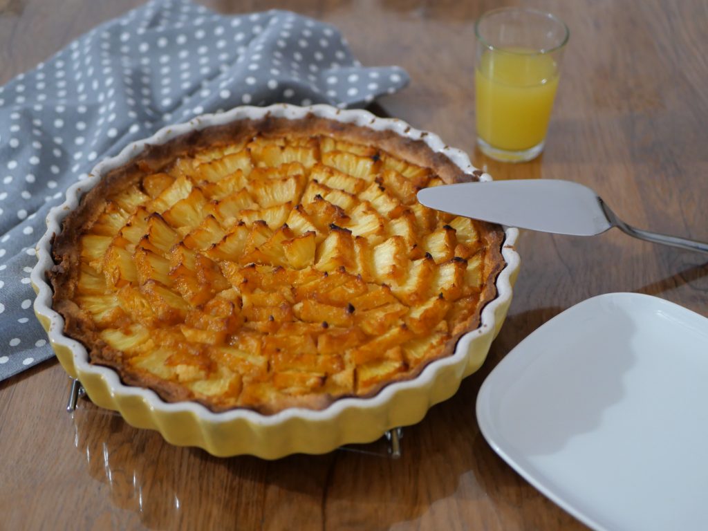 tarte à l'ananas caramélisé