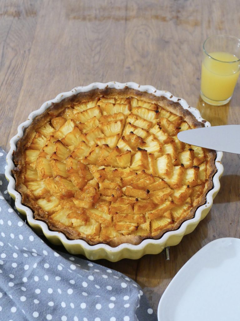 tarte à l'ananas caramélisé