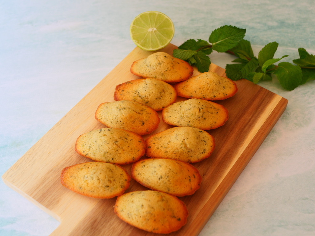 madeleines menthe citron