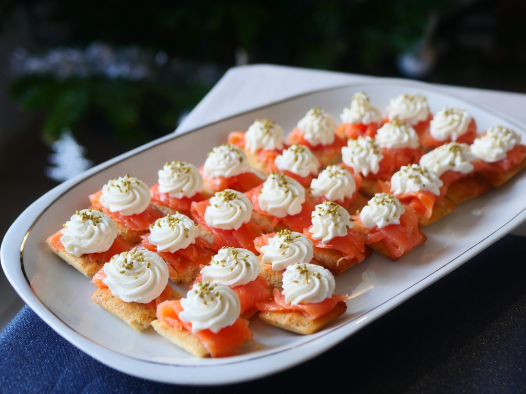 financiers salés au saumon fumé