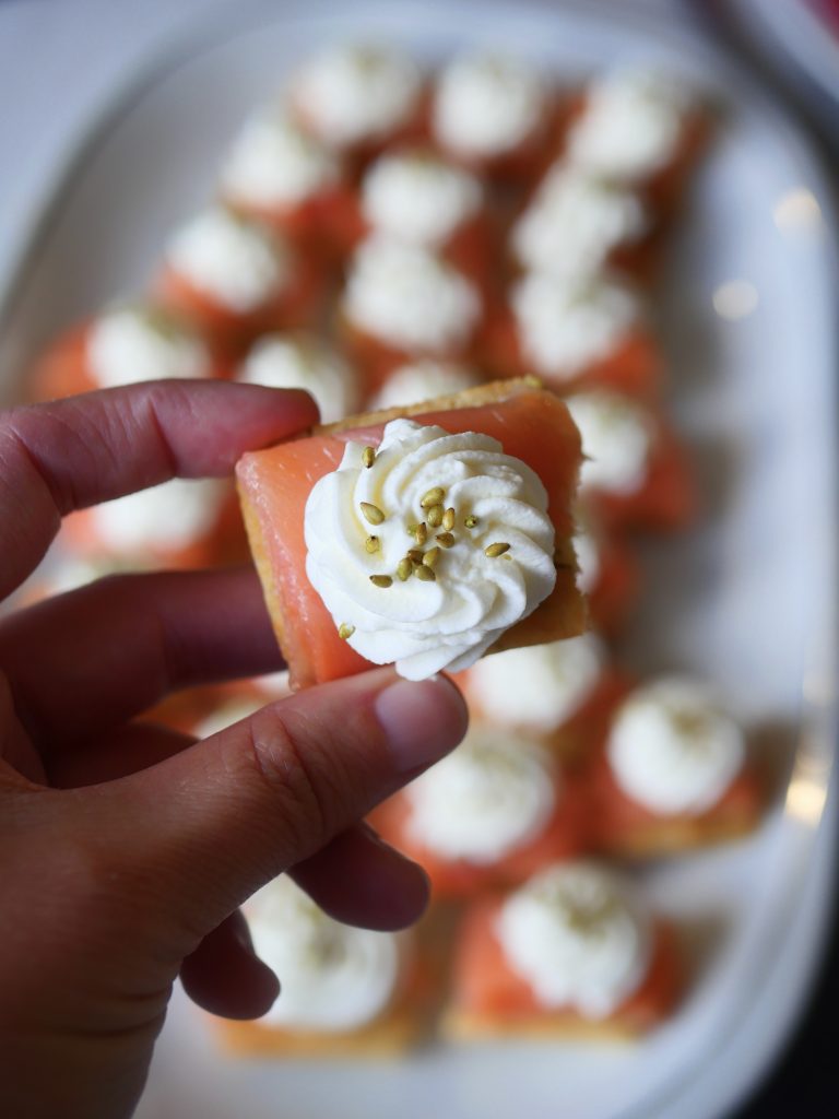 financiers salés au saumon fumé