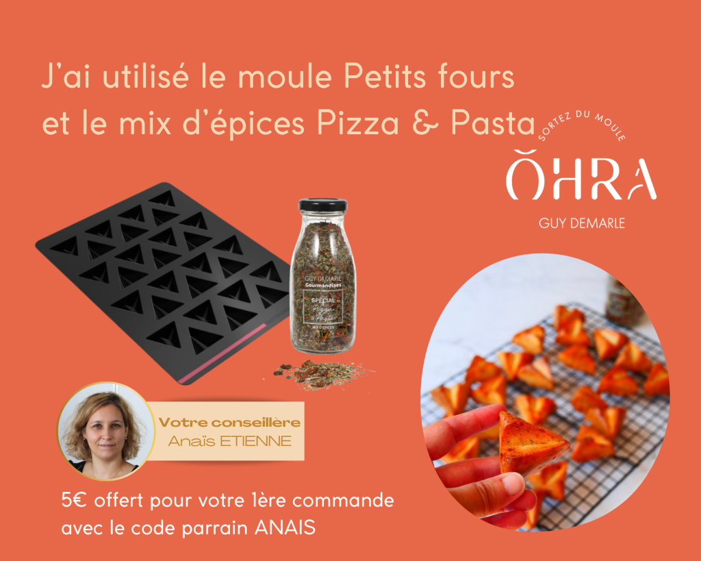 moule petits fours et mix d'épices pizza & pasta guy demarle